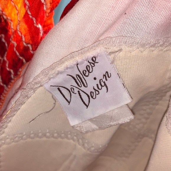 Vintage 1970s DeWeese Design Orange Maxi Sundress - Picture 3 of 3